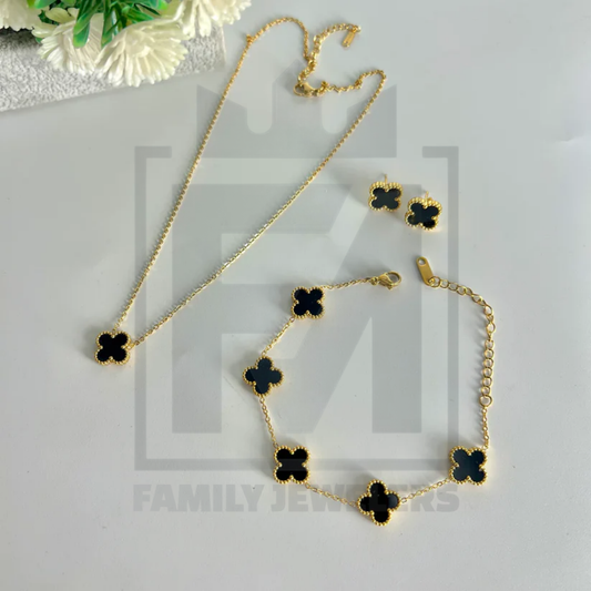 Four Leaf Clover Jewellery Set
