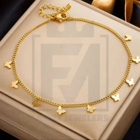 Minimalistic Butterfly Anklet
